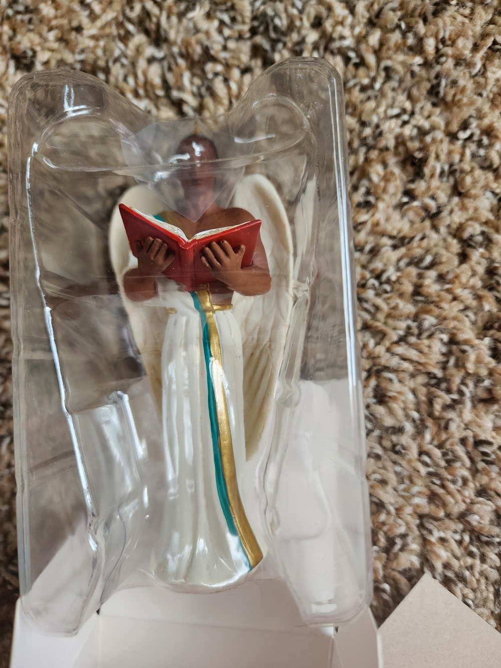 Hallmark Angel of Enlightenment Ornament in White, Gold, Blue and Red - Picture 3 of 3